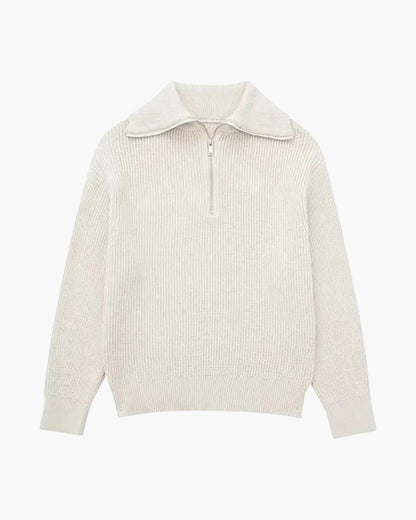 Crest Zip Sweater