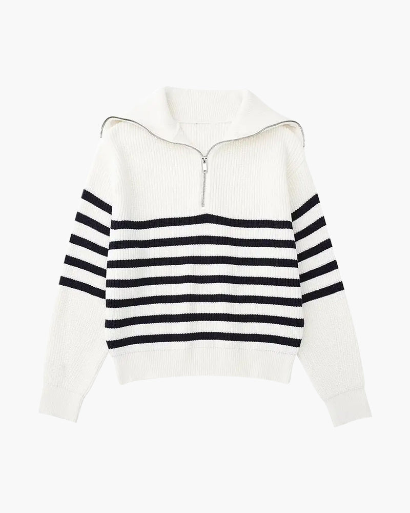 Crest Zip Sweater