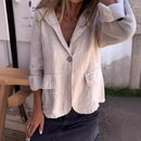 [COMPRE 1 E LEVE 2] Blazer Casual Luar™ em Linho de Algodão / Sinta a Leveza e o Estilo que Acompanham Você em Qualquer Ocasião!